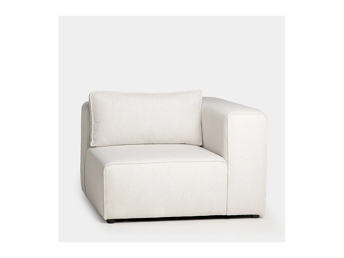 Canapé modulaire en tissu beige 110x78 cm-Owen