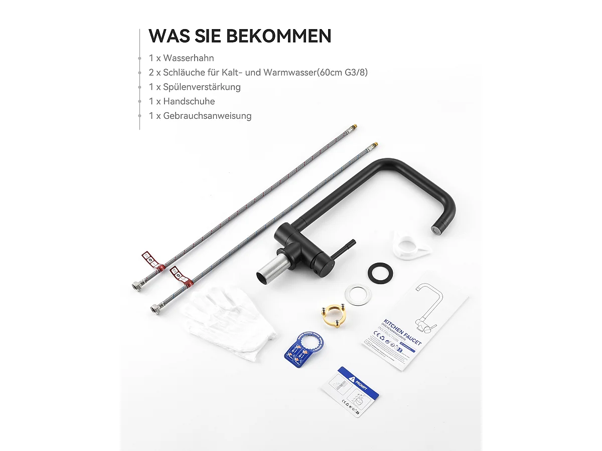 SOFETIY MAX Robinet Cuisine Rabattable avec 2 Jets, Mitigeur Evier Repliable sous Fenêtre Pivotant à 360, Robinetterie Pliable devant Fenêtre NOIR