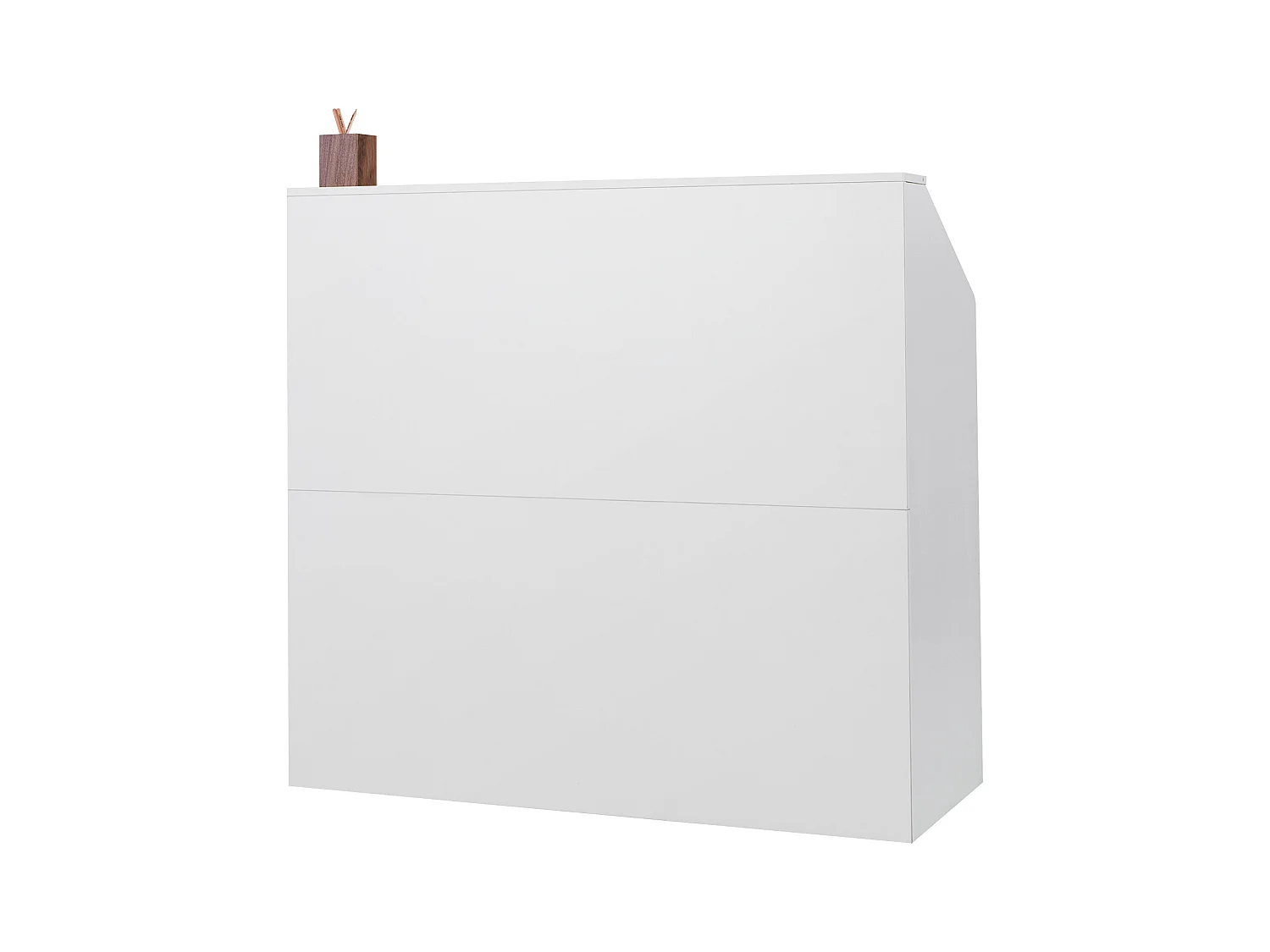 Comptoir d'Accueil Bureau, SucceBuy Bureau de Réception 118 cm, Table de Comptoir Rectangulaire, Bureau Blanc