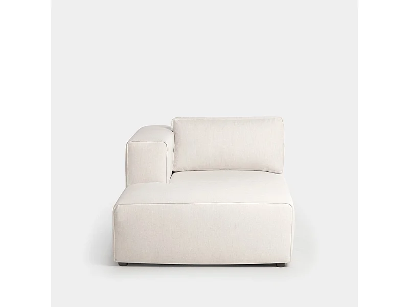 Canapé modulaire en tissu beige 107x78 cm-Owen