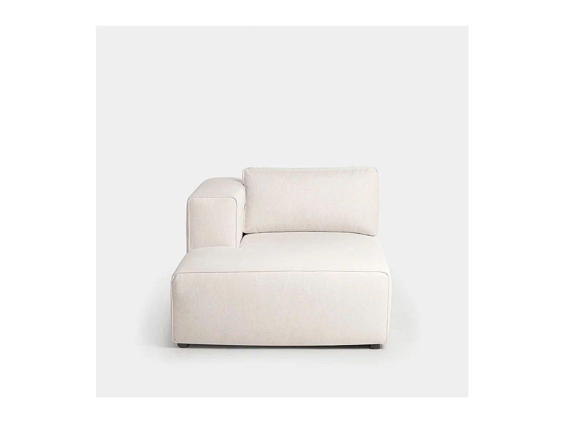 Canapé modulaire en tissu beige 107x78 cm-Owen