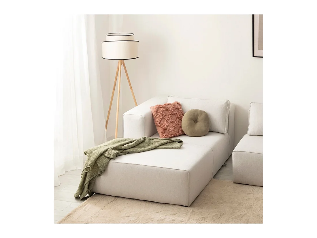 Canapé modulaire en tissu beige 107x78 cm-Owen