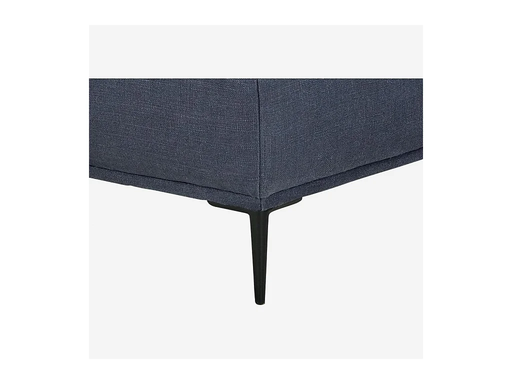 Habitat - Canapé d'angle gauche en lin garni de plumes - Bleu - Ottone