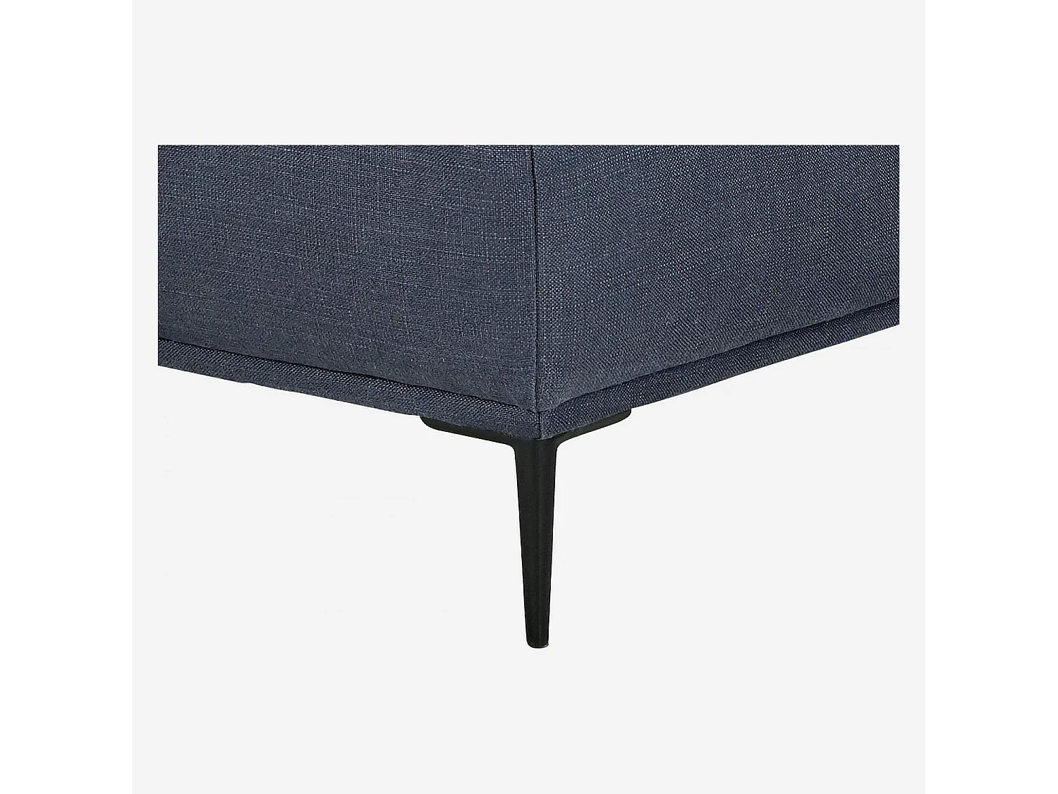 Habitat - Canapé d'angle gauche en lin garni de plumes - Bleu - Ottone