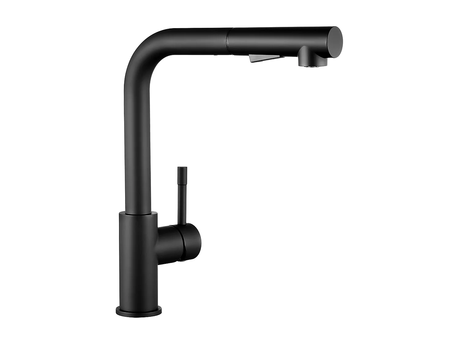 ANYCEE MAX Robinet Cuisine avec Douchette Noir, Mitigeur Cuisine avec Extensible, Robinetterie Pivotants à 360°, Melangeur avec Deux Types Jet d'eau