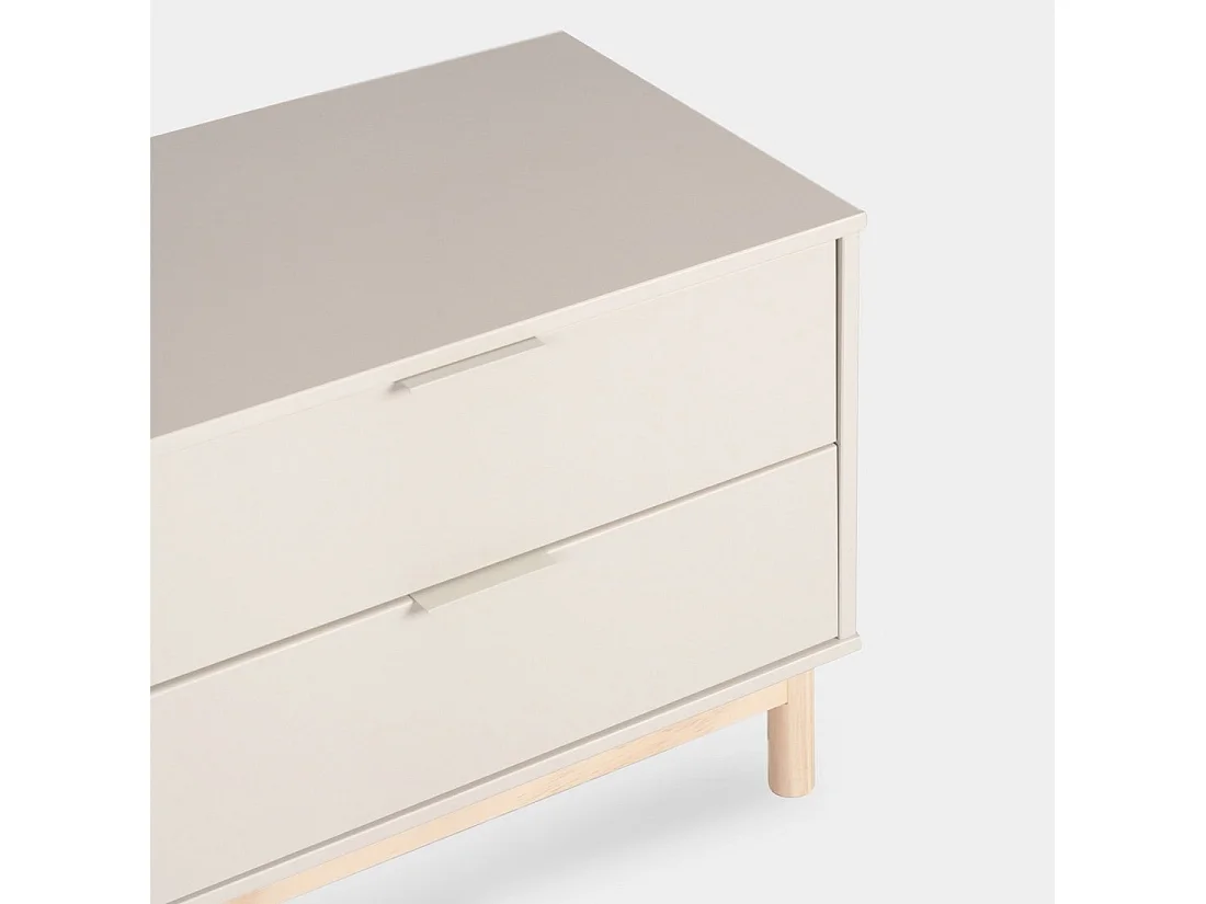 Mueble TV de Lacado Blanco roto 54 x 180- Elian