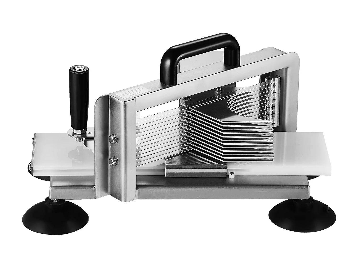 Coupe-Tomates Commercial SucceBuy, Coupe-Tomates en Acier Inoxydable, avec Pieds Antidérapants, pour Couper Tomates, Concombres et Bananes