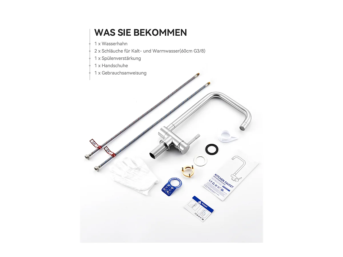 SOFETIY MAX Robinet Cuisine Rabattable avec 2 Jets, Mitigeur Evier Repliable sous Fenêtre Pivotant à 360, Robinetterie Pliable devant Fenêtre