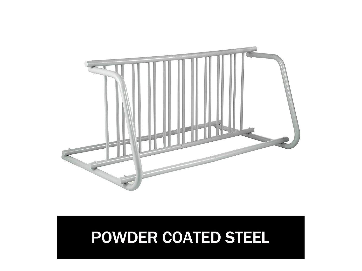 Support de Rangement pour Vélos, SucceBuy Support de Sol pour 10 Vélos, Rangement Double Face pour Garages, Cours, Rues