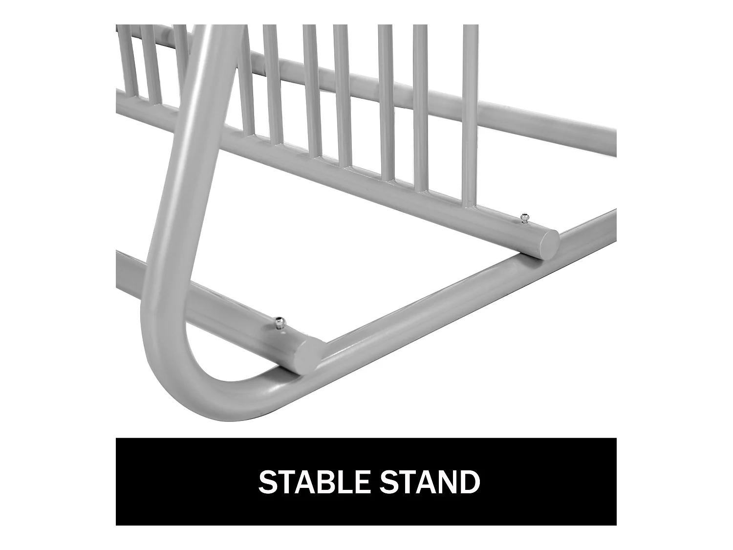 Support de Rangement pour Vélos, SucceBuy Support de Sol pour 10 Vélos, Rangement Double Face pour Garages, Cours, Rues