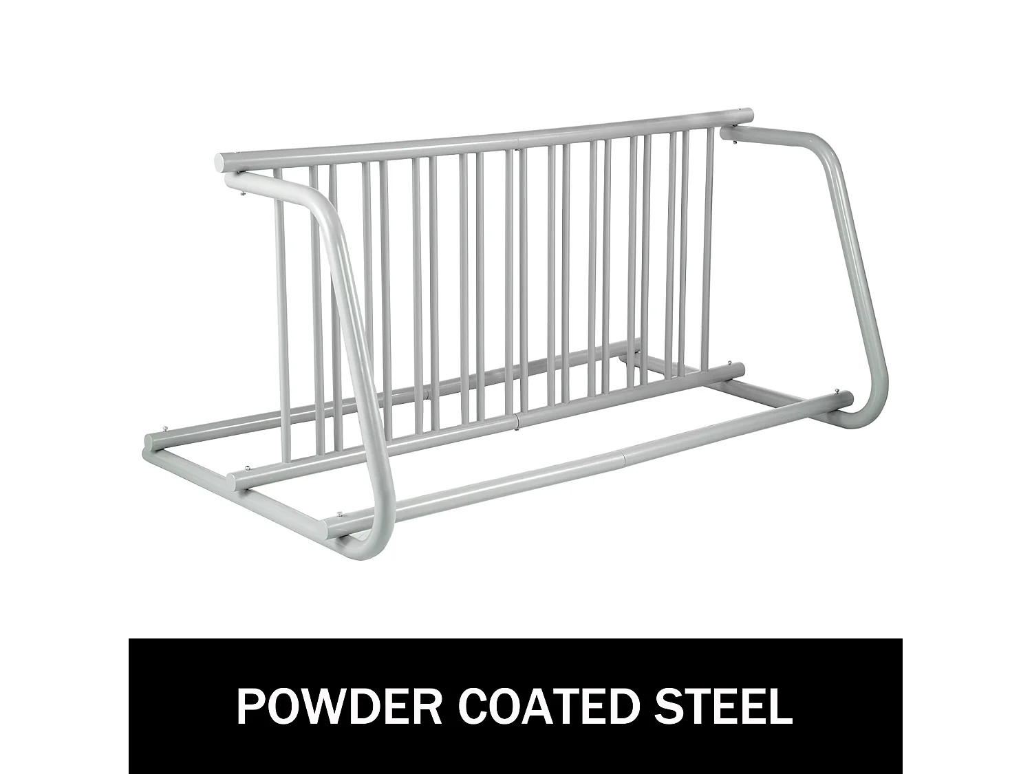 Support de Rangement pour Vélos, SucceBuy Support de Sol pour 10 Vélos, Rangement Double Face pour Garages, Cours, Rues