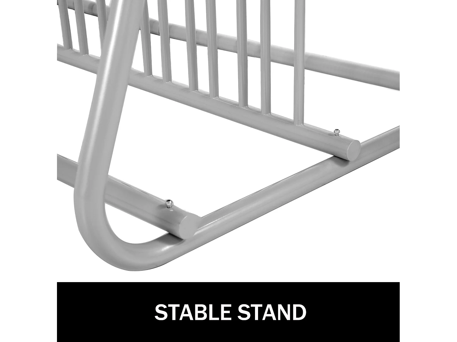 Support de Rangement pour Vélos, SucceBuy Support de Sol pour 10 Vélos, Rangement Double Face pour Garages, Cours, Rues