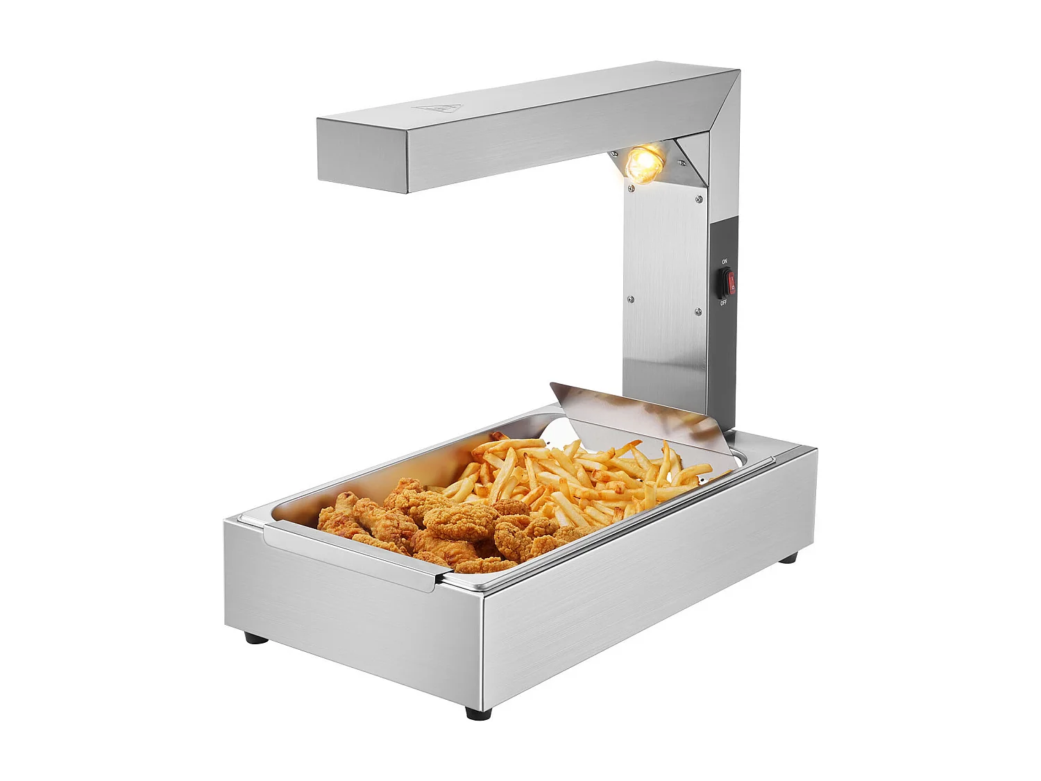 Mantenedor de Comidas Industrial, SucceBuy Aquecedor de Batatas Fritas, Estação de Aquecimento Elétrico para Batatas Fritas, em Aço Inoxidável