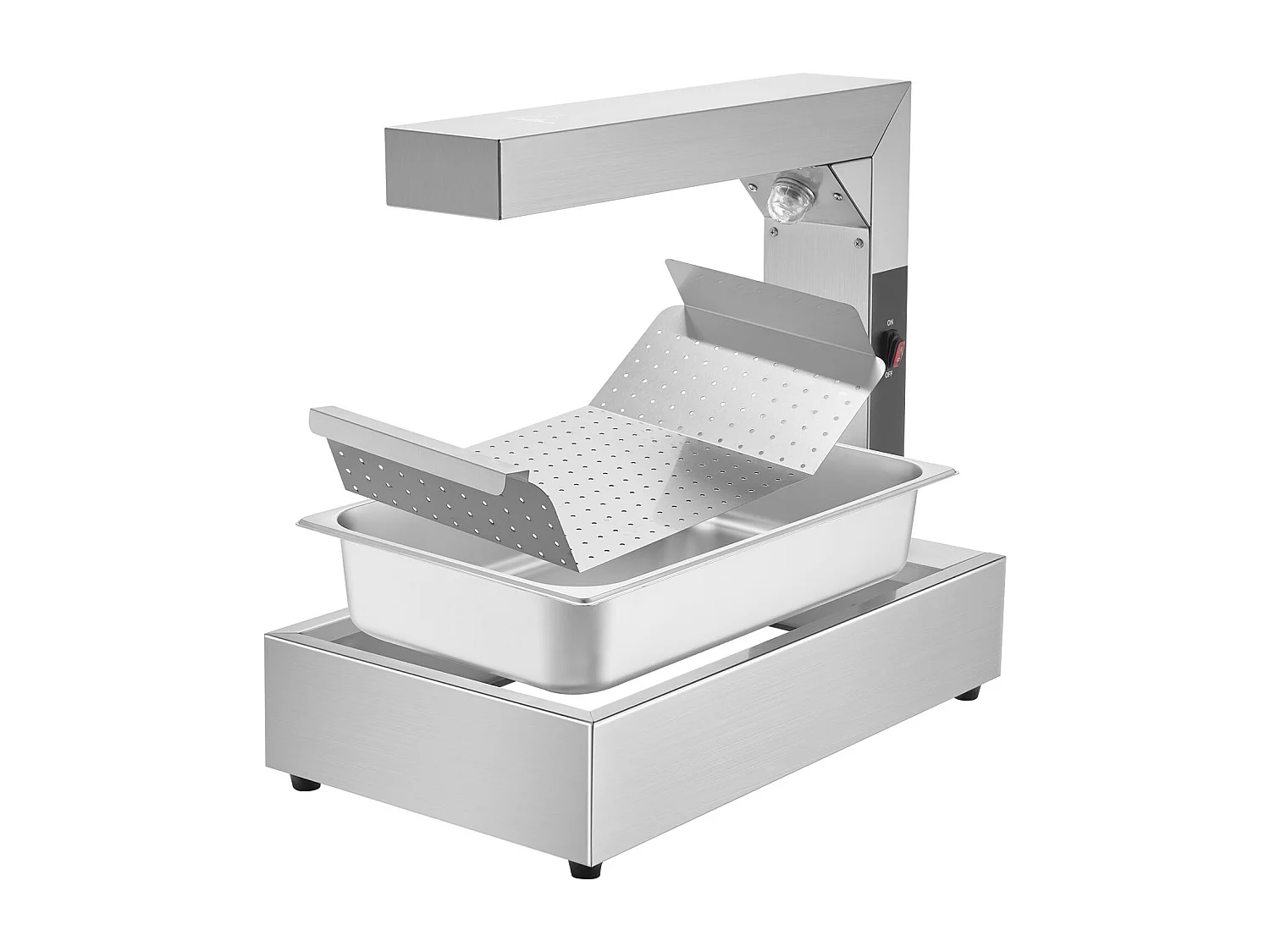 Mantenedor de Comidas Industrial, SucceBuy Aquecedor de Batatas Fritas, Estação de Aquecimento Elétrico para Batatas Fritas, em Aço Inoxidável