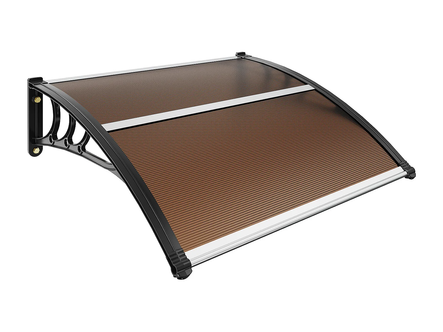 Auvent de Porte, SucceBuy Auvent de Porte et Fenêtre, Protection contre la Pluie et les UV, 96,5 cm