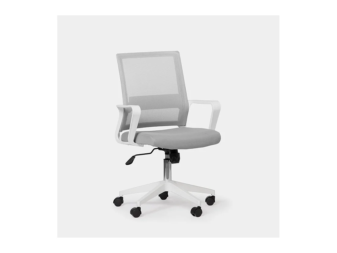 Chaise de bureau en plastique gris 60x95 cm-Sayla