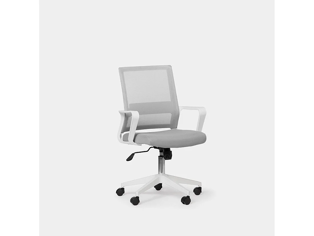 Chaise de bureau en plastique gris 60x95 cm-Sayla