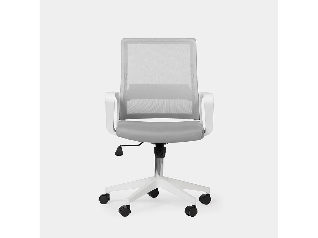 Chaise de bureau en plastique gris 60x95 cm-Sayla