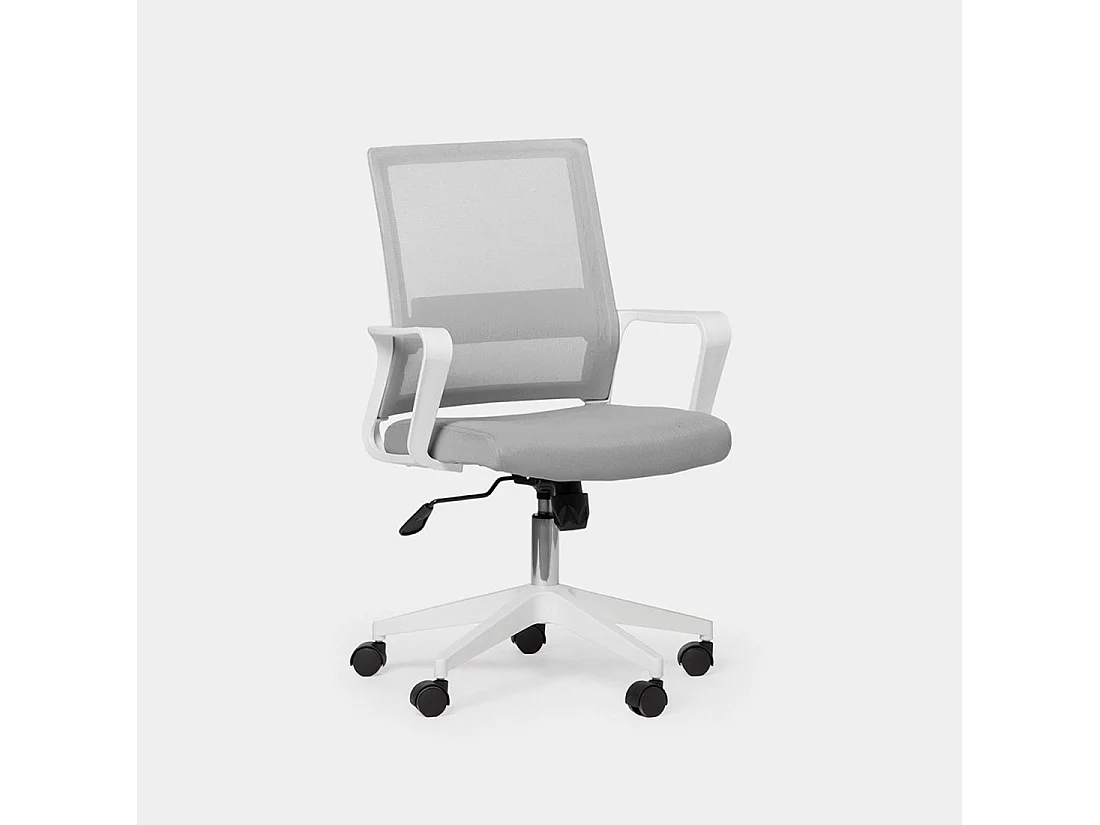 Silla de escritorio de Plástico Gris 95-105 x 60- Sayla