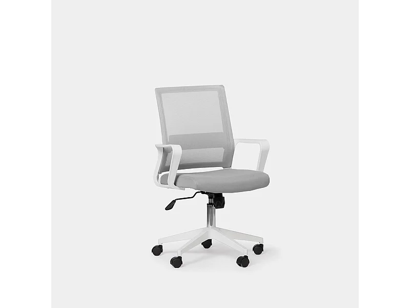 Chaise de bureau en plastique gris 60x95 cm-Sayla