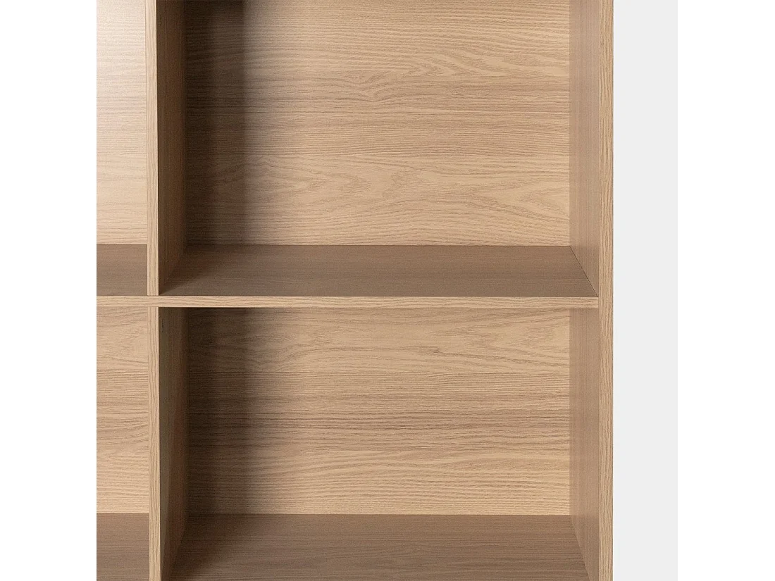 Étagère haute en bois naturel 100x175 cm-Remi