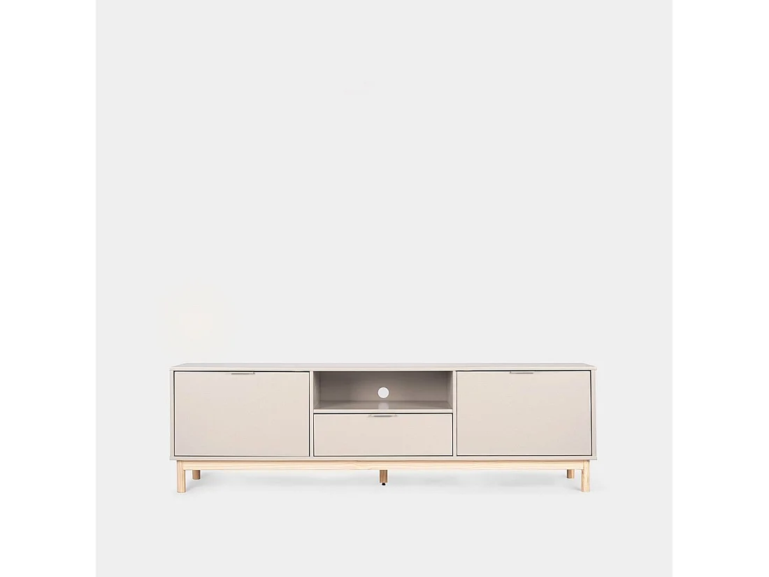 Mueble Tv de Lacado Blanco roto 53 x 180- Elian