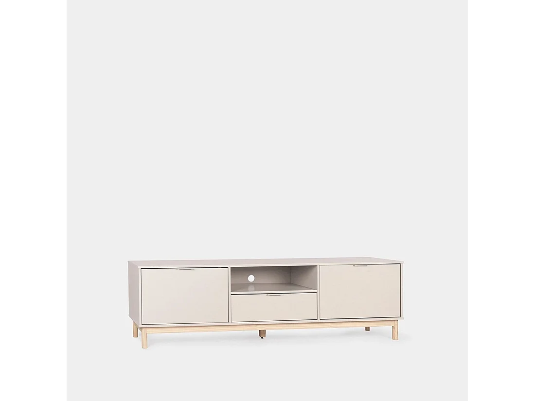 Mueble TV de Lacado Blanco roto 53 x 180- Elian