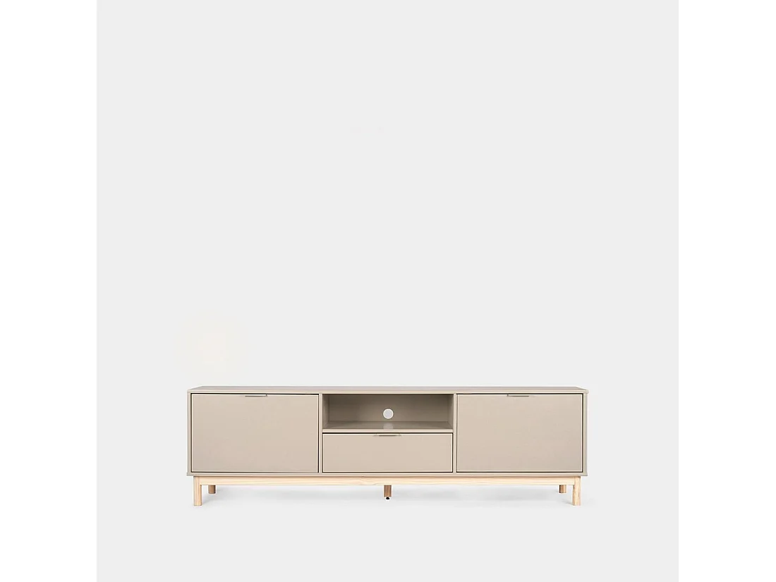 Mueble TV de Lacado Gris perla 53 x 180- Elian