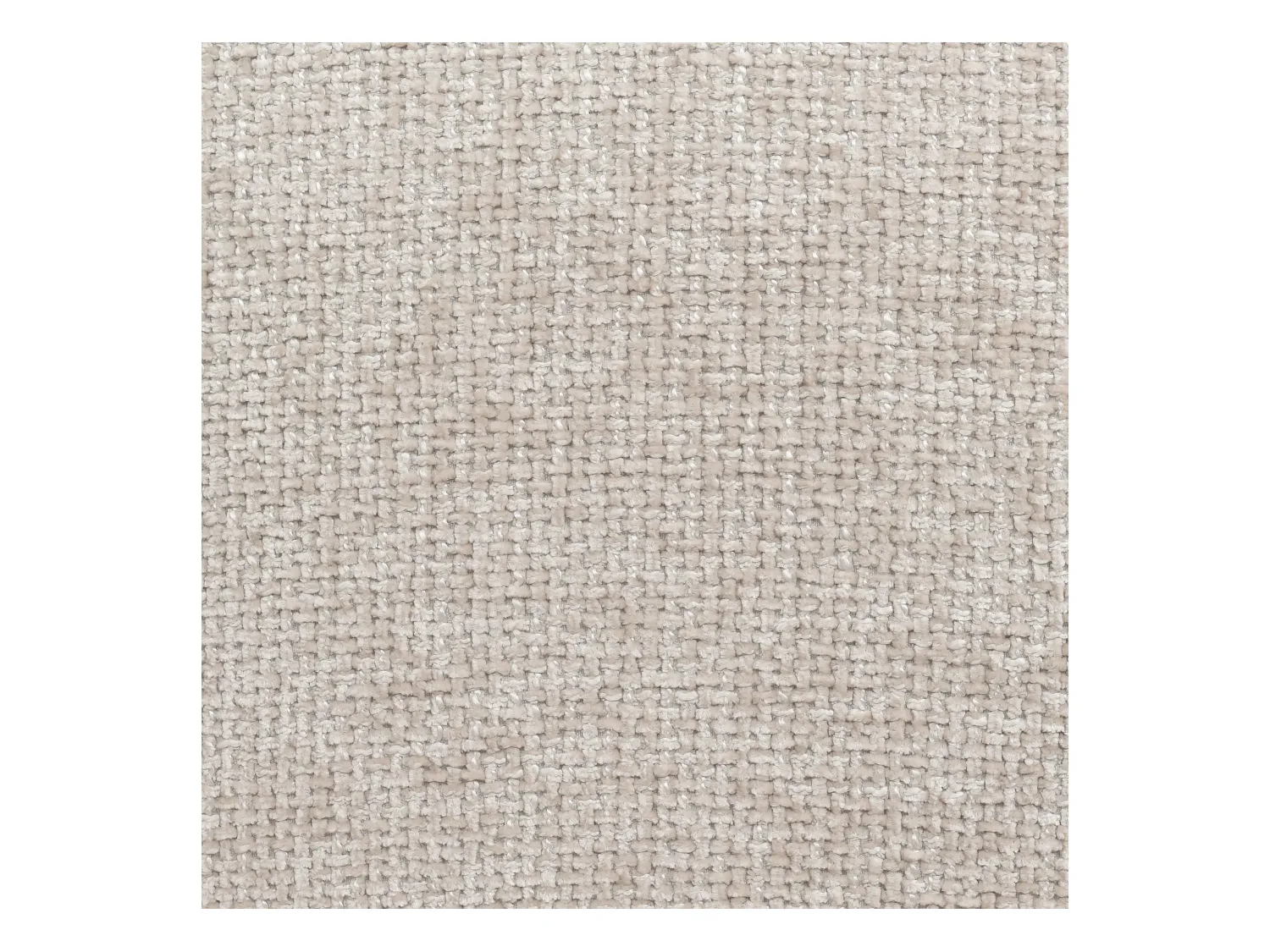 Habitat - Lot de 2 chaises en tissu chenille et bois massif couleur noyer - Crème - Luris