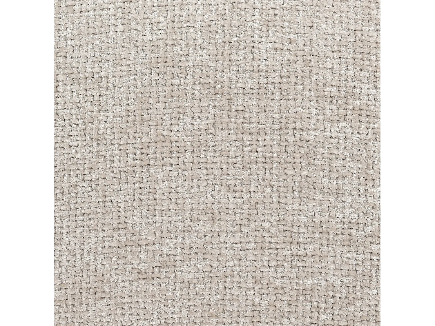 Lot de 2 chaises en tissu chenille et bois massif couleur noyer - Crème