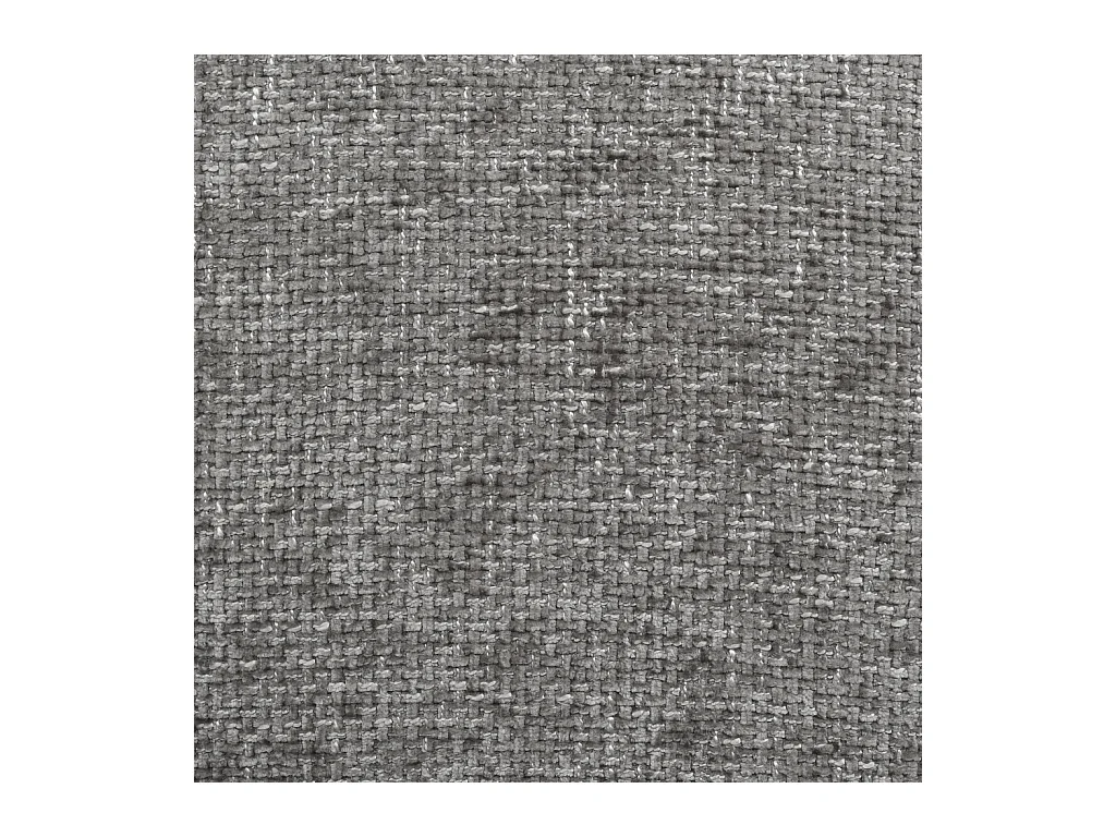 Habitat - Lot de 2 chaises en tissu chenille et bois massif couleur noyer - Gris argent - Luris