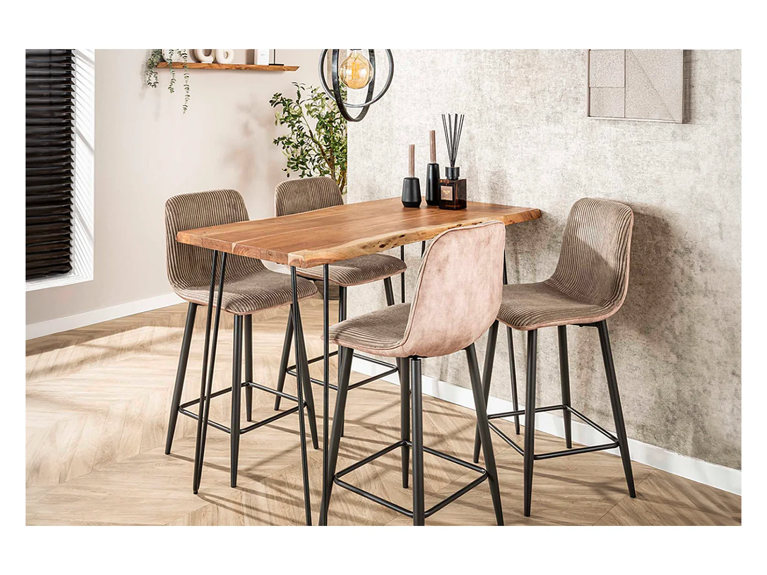 Table de bar - Bois Bois - 130 x 70 cm - ERGEA