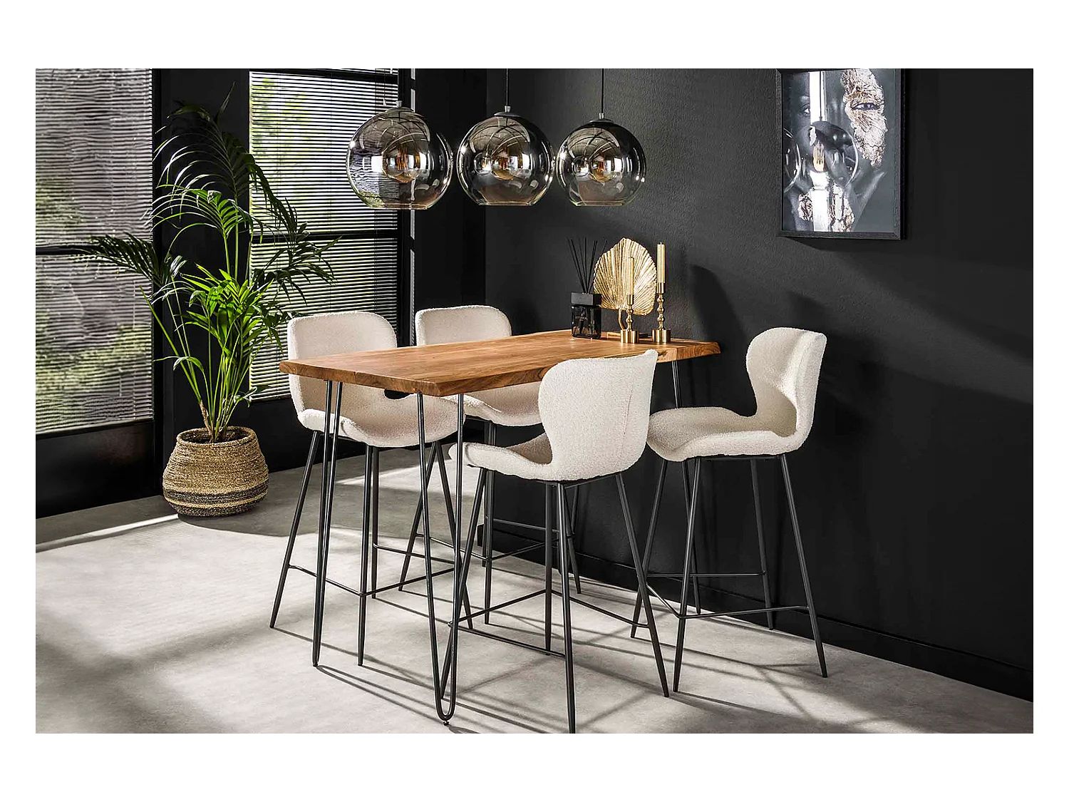 Table de bar - Bois Bois - 130 x 70 cm - ERGEA