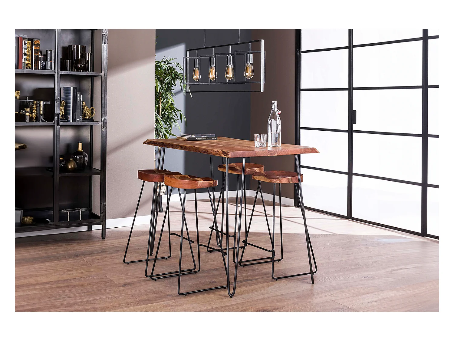 Table de bar - Bois Bois - 130 x 70 cm - ERGEA