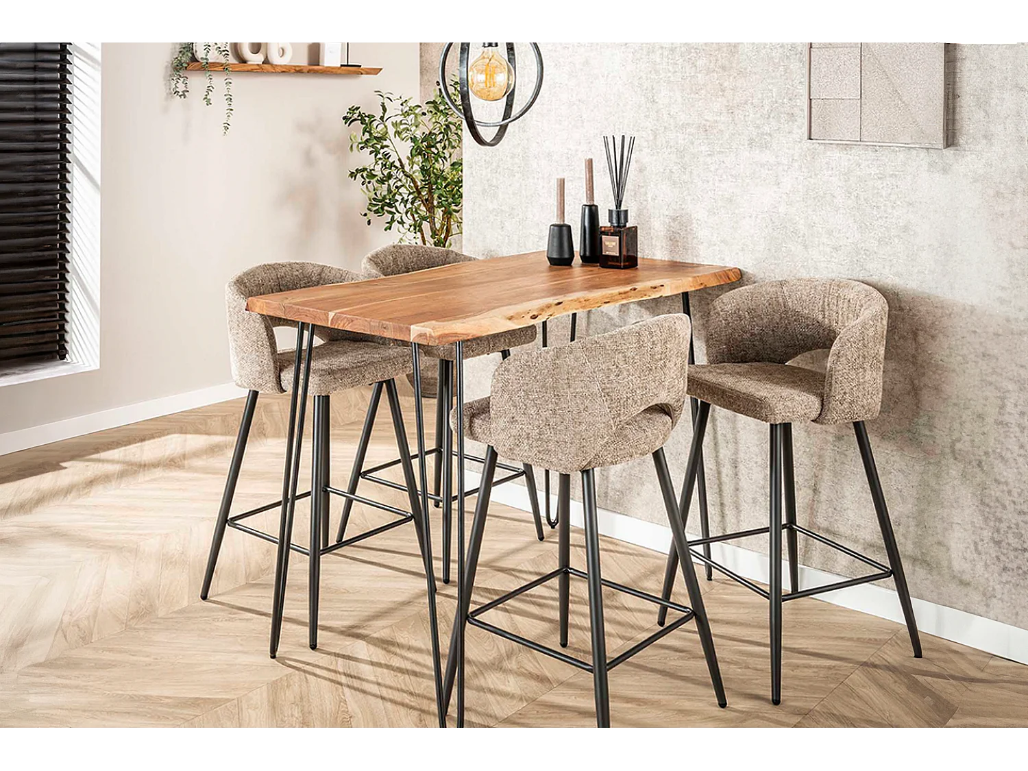 Bartafel - Hout Hout - 130 x 70 cm - ERGEA