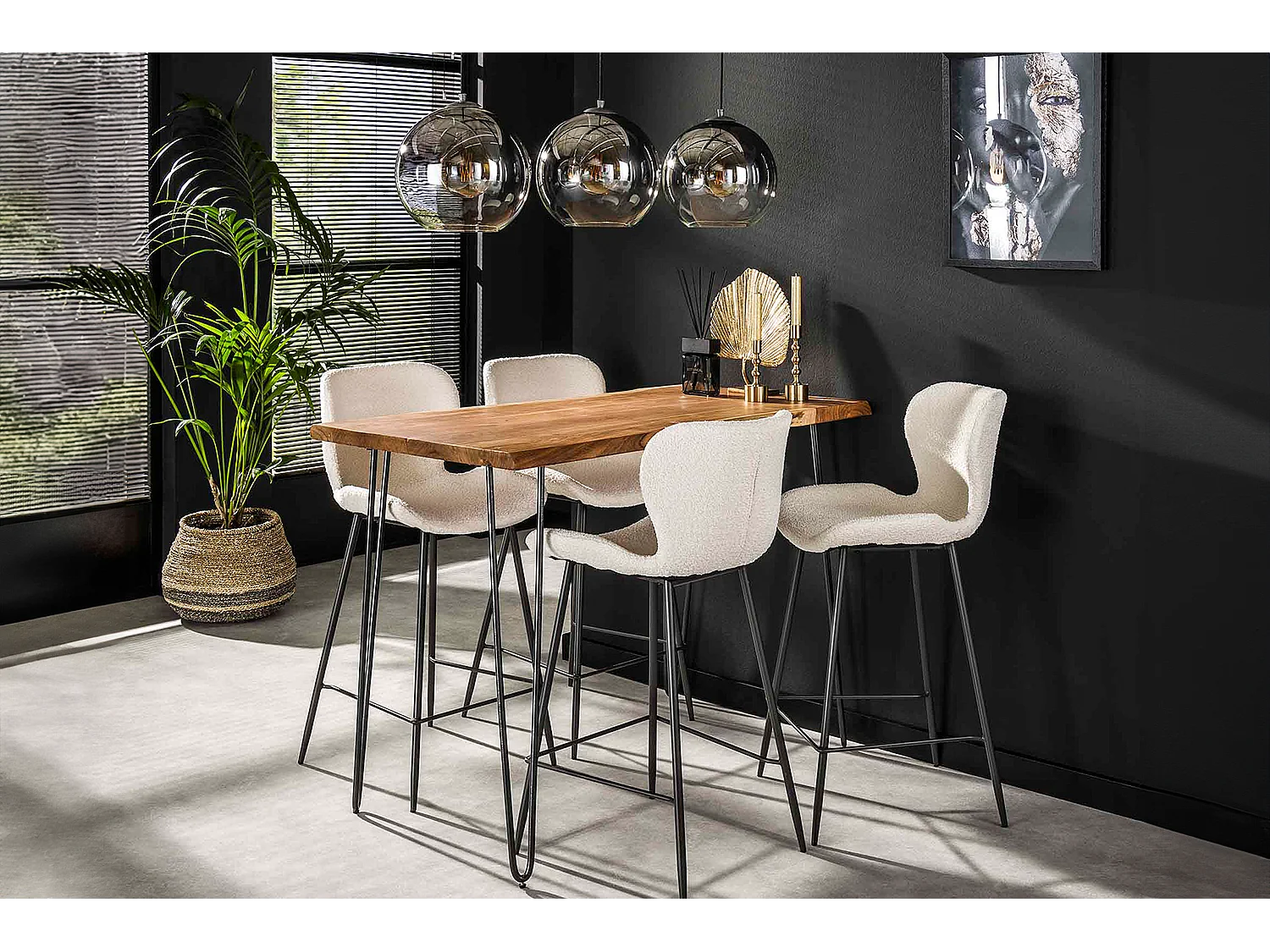 Bartafel - Hout Hout - 130 x 70 cm - ERGEA