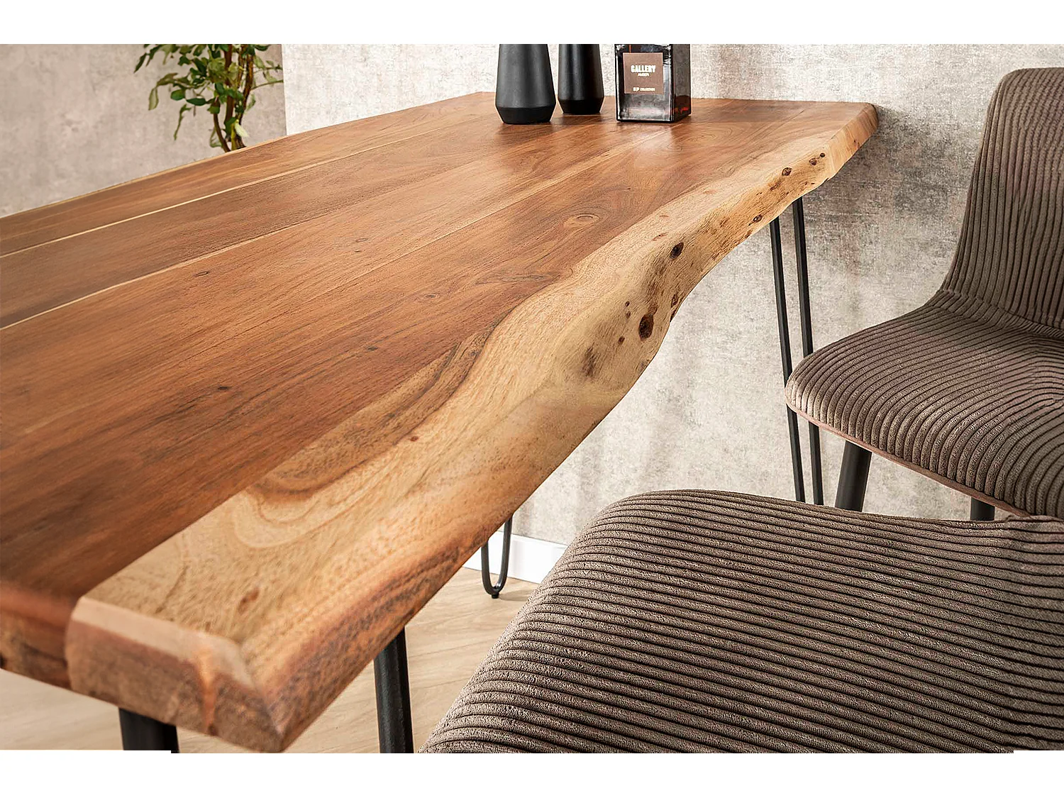Mesa de bar - Madera Madera - 70 x 130 cm - ERGEA