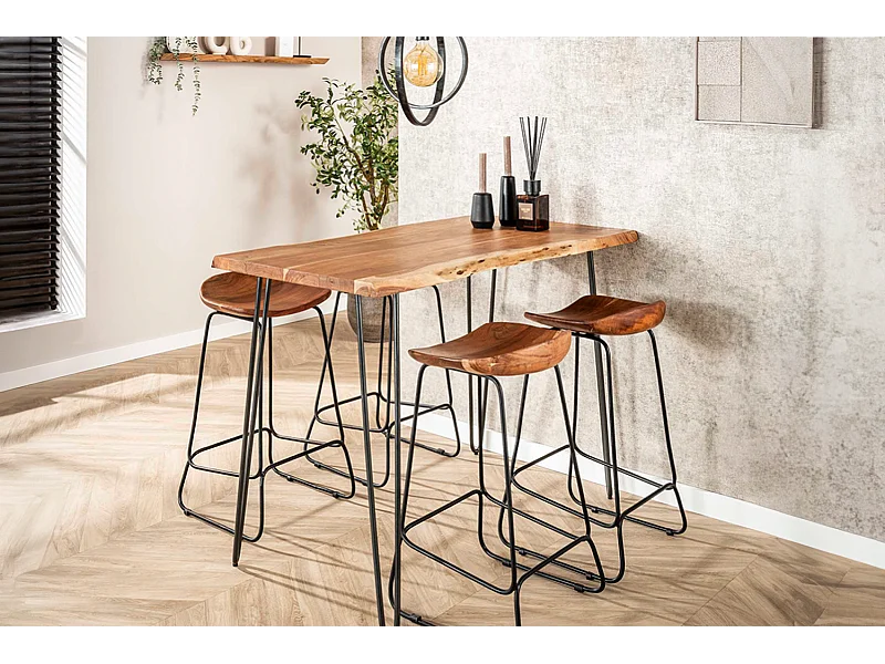 Bartafel - Hout Hout - 130 x 70 cm - ERGEA