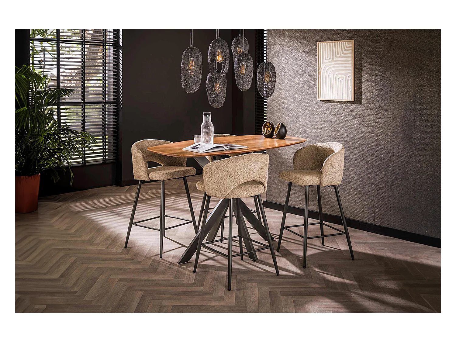 Bartafel - Hout Hout - 140 x 80 cm - ARTUM