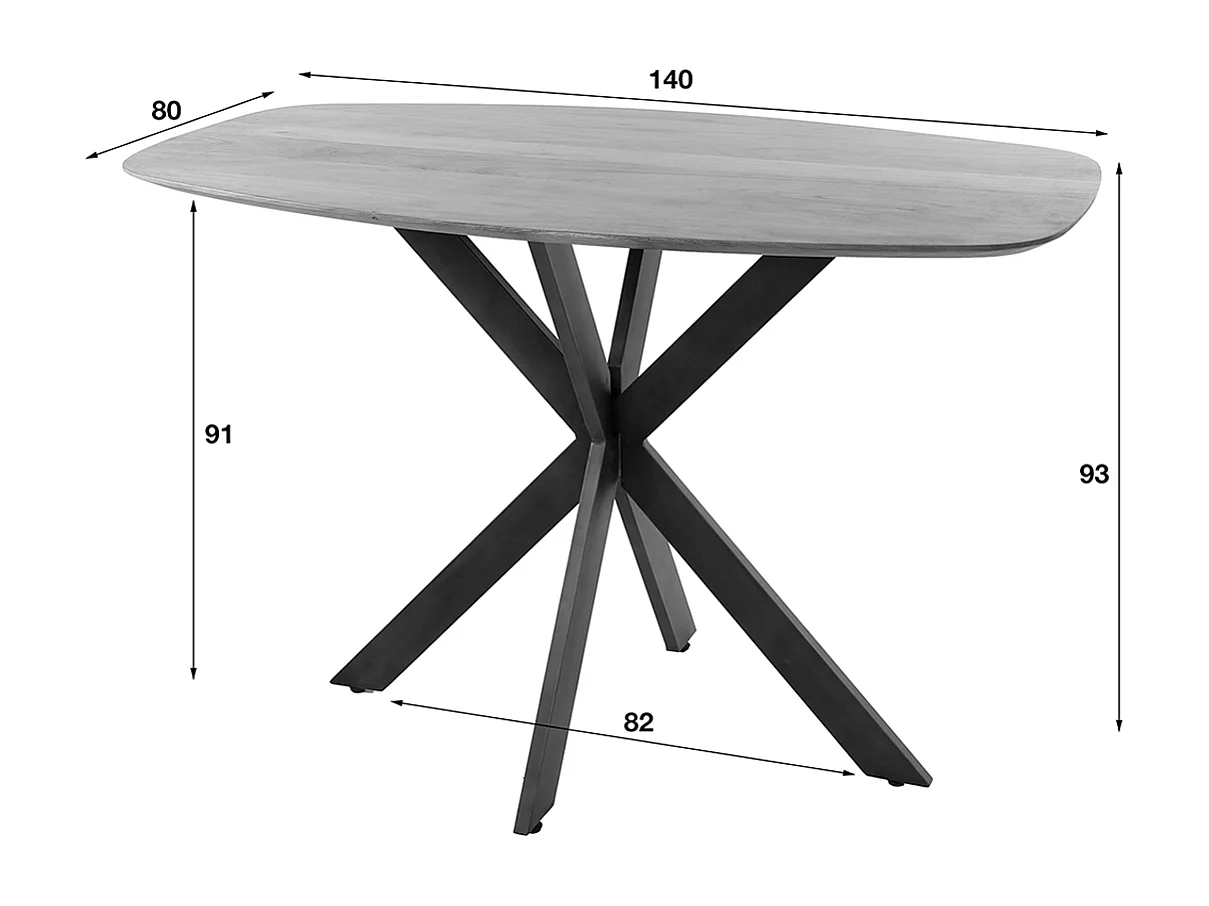Table de bar - Bois Bois - 140 x 80 cm - ARTUM