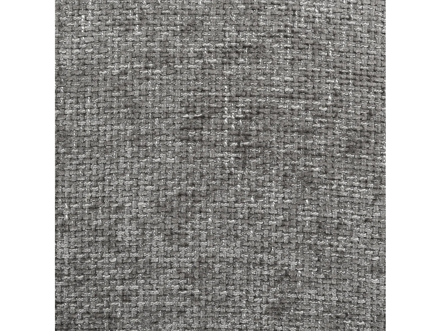 Habitat - Lot de 2 chaises en tissu chenille et bois massif couleur chêne - Gris argent - Luris