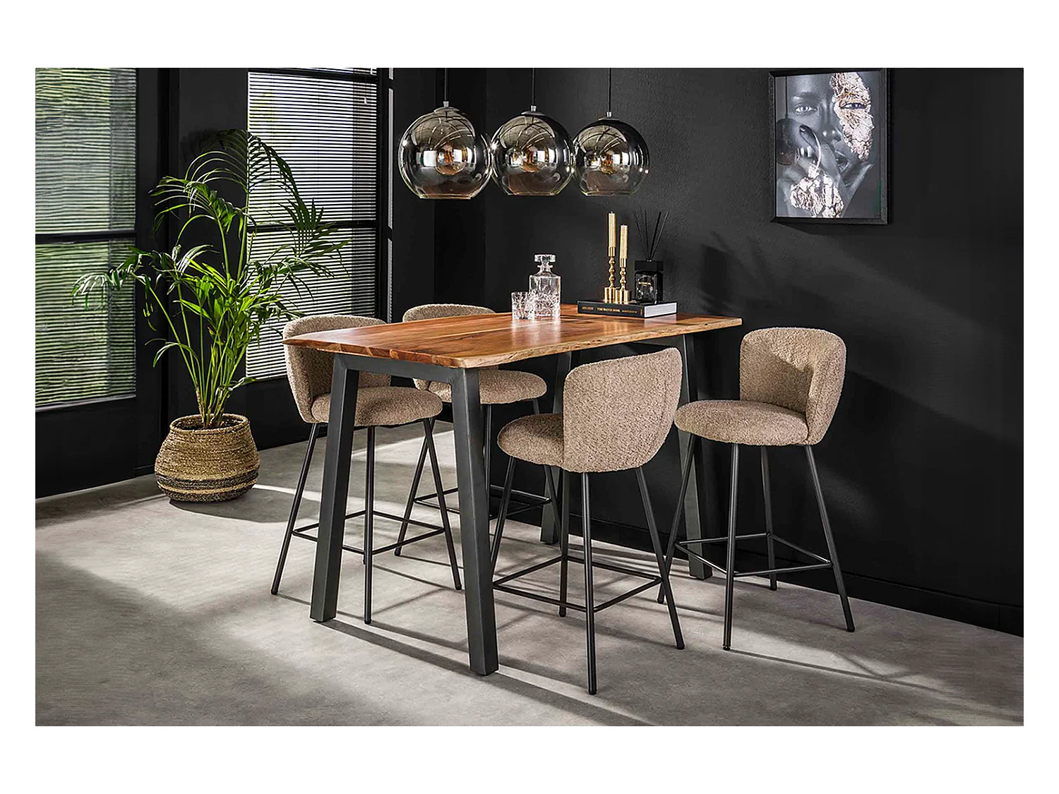 Bartisch - Holz Holz - 147 x 80 cm - ERGEA