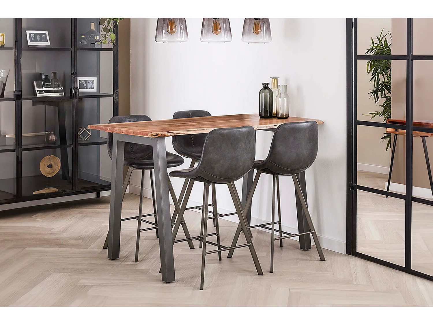 Tavolo da bar - Legno Legno - 80 x 147 cm - ERGEA