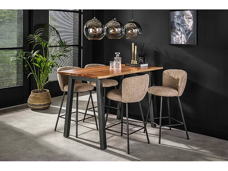 Bartafel - Hout Hout - 147 x 80 cm - ERGEA