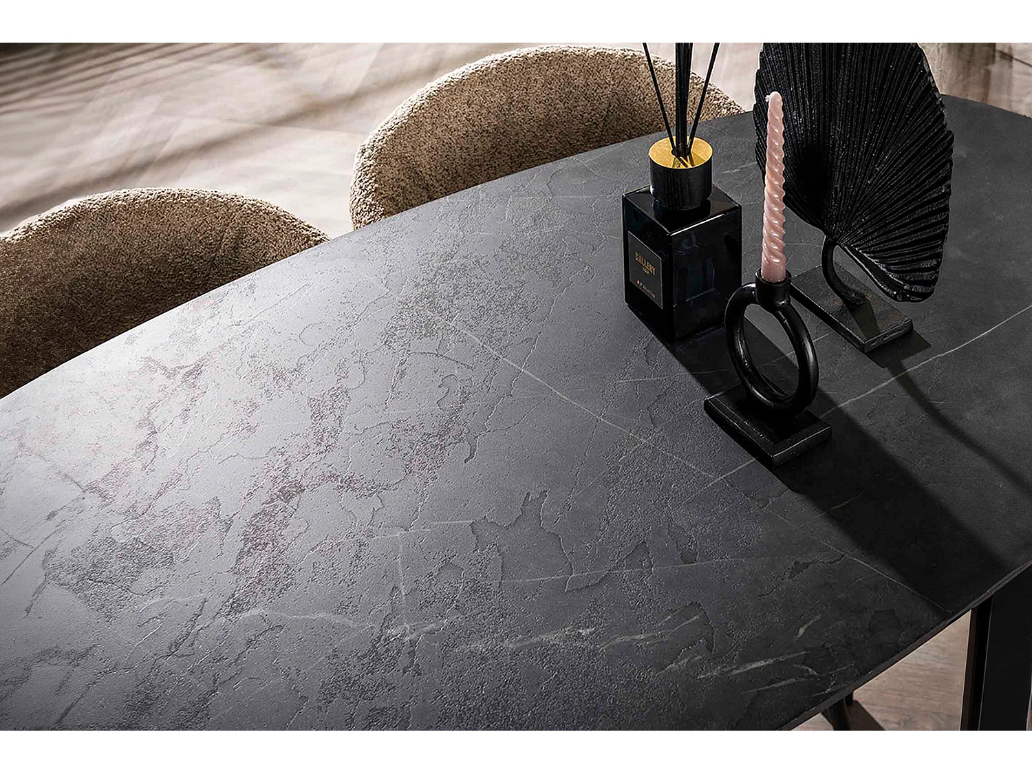 Bartafel - Zwart Hout - 140 x 75 cm - SESTA