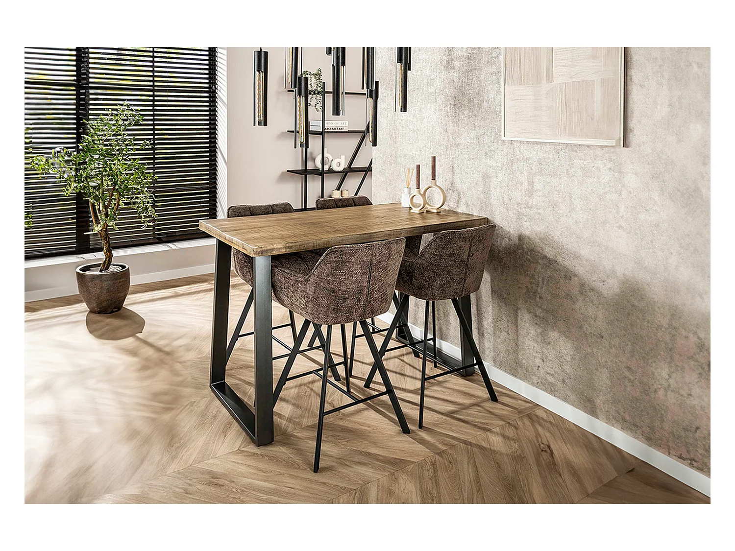 Bartisch - Holz Holz - 135 x 70 cm - FINA