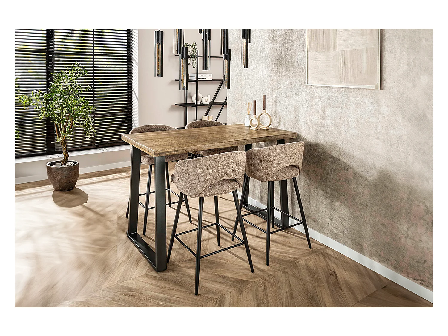 Bartisch - Holz Holz - 135 x 70 cm - FINA