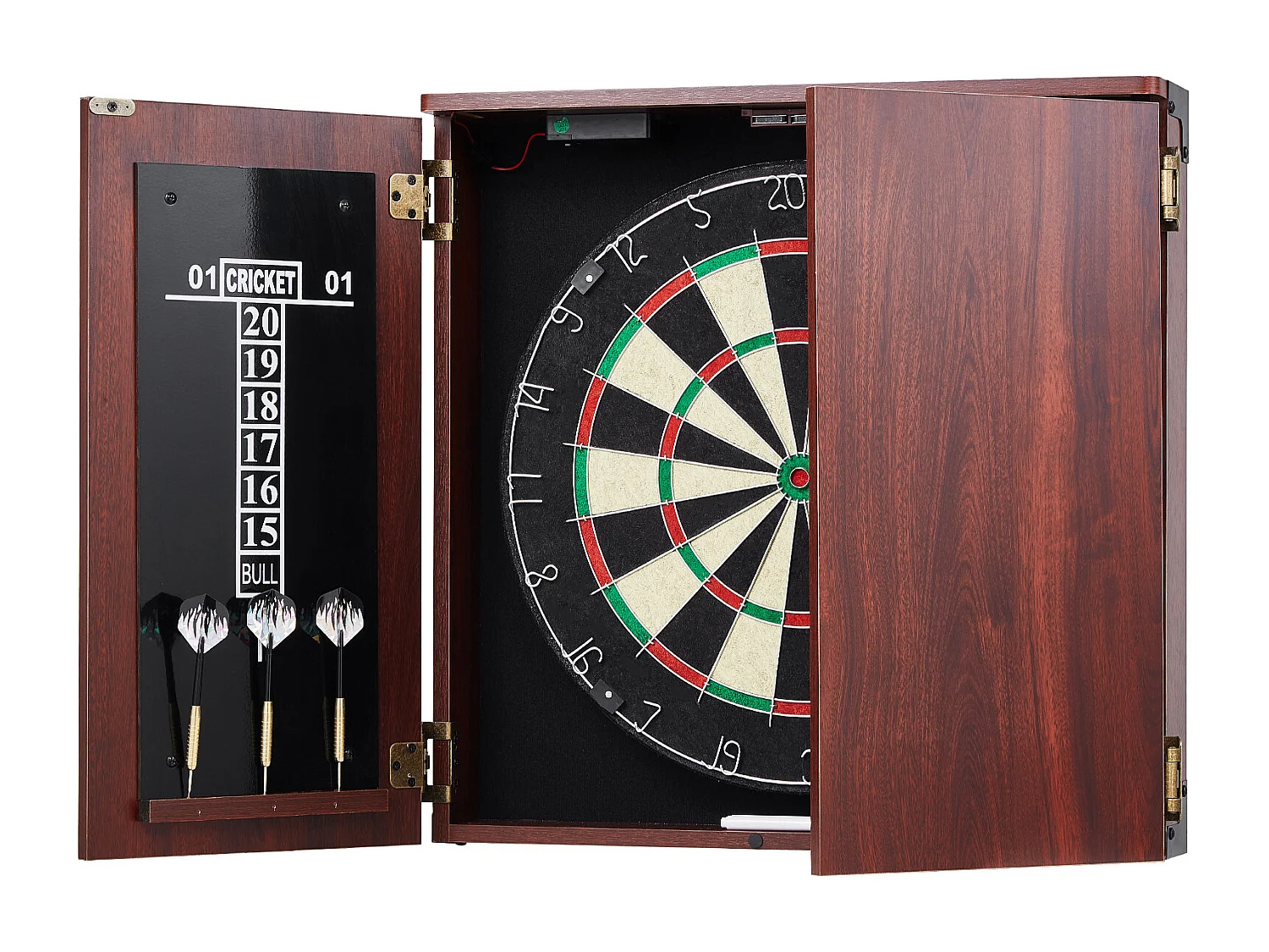 Ensemble Cible de Fléchettes SucceBuy, Taille Officielle, Fléchettes à Pointe en Acier, avec Accessoires