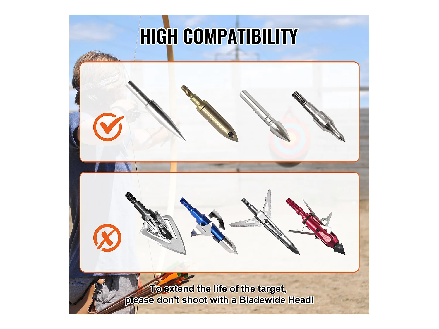 Cible de Tir à l'Arc d'Extérieur SucceBuy, 50,8 cm, Cible de Flèche en Paille Solide pour le Tir à l'Arc