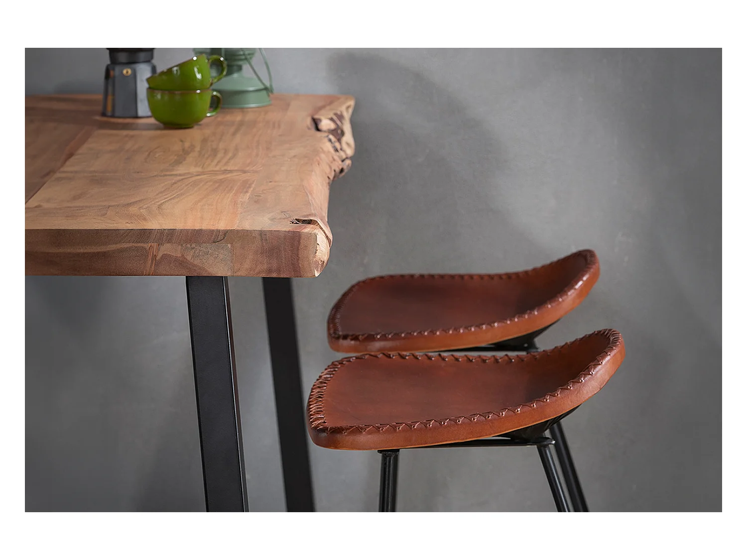 Table de bar - Bois Bois - 125 x 46 cm - DARAT